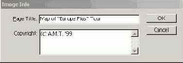 Диалоговое окно Image Info